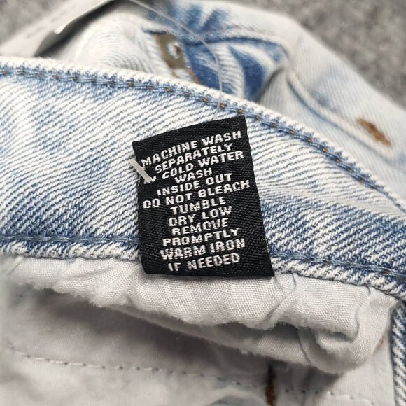 Rue21 Jeans Mens 32X34 Blue Denim Loose Crop Supreme Flex Distressed Stretch New - Picture 10 of 12